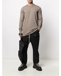 braunes Langarmshirt von Rick Owens