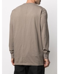 braunes Langarmshirt von Rick Owens