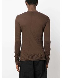 braunes Langarmshirt von Rick Owens