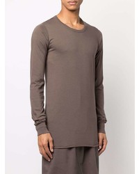 braunes Langarmshirt von Rick Owens