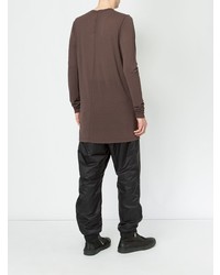 braunes Langarmshirt von Rick Owens