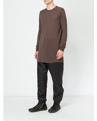 braunes Langarmshirt von Rick Owens