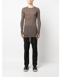 braunes Langarmshirt von Rick Owens