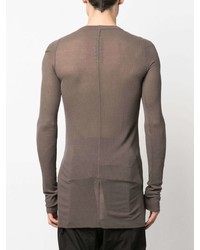 braunes Langarmshirt von Rick Owens