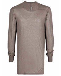 braunes Langarmshirt von Rick Owens