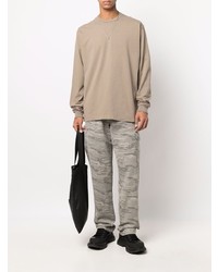 braunes Langarmshirt von John Elliott