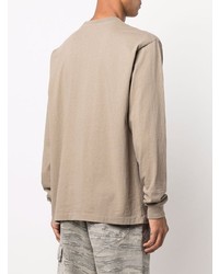 braunes Langarmshirt von John Elliott