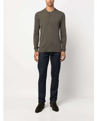 braunes Langarmshirt von Tom Ford