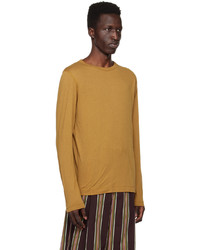 braunes Langarmshirt von Dries Van Noten