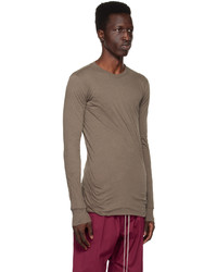 braunes Langarmshirt von Rick Owens