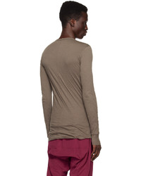 braunes Langarmshirt von Rick Owens