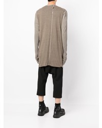 braunes Langarmshirt von Boris Bidjan Saberi