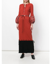 braunes Maxikleid von JW Anderson