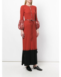 braunes Maxikleid von JW Anderson