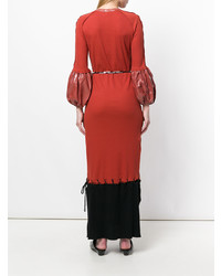 braunes Maxikleid von JW Anderson