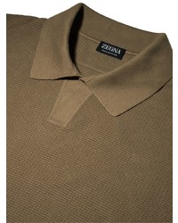 braunes Polohemd von Zegna