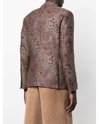 braunes Sakko mit Paisley-Muster von Etro