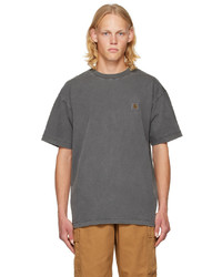 braunes Strick T-Shirt mit einem Rundhalsausschnitt von CARHARTT WORK IN PROGRESS