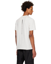 braunes Strick T-Shirt mit einem Rundhalsausschnitt von Moncler
