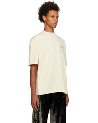 braunes Strick T-Shirt mit einem Rundhalsausschnitt von Balenciaga