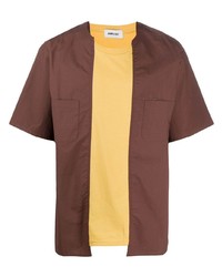 braunes T-Shirt mit einem Rundhalsausschnitt von Ambush