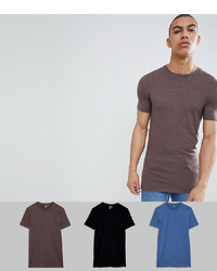 braunes T-Shirt mit einem Rundhalsausschnitt von ASOS DESIGN