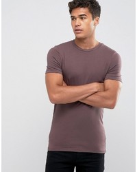 braunes T-Shirt mit einem Rundhalsausschnitt von Asos