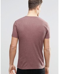 braunes T-Shirt mit einem Rundhalsausschnitt von Asos