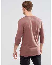 braunes T-Shirt mit einem Rundhalsausschnitt von Asos