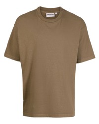 braunes T-Shirt mit einem Rundhalsausschnitt von Chocoolate