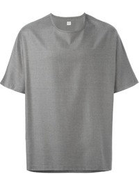 braunes T-Shirt mit einem Rundhalsausschnitt von E. Tautz