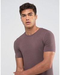 braunes T-Shirt mit einem Rundhalsausschnitt von Asos