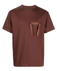 braunes T-Shirt mit einem Rundhalsausschnitt von Jacquemus