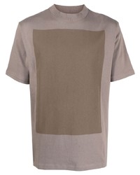 braunes T-Shirt mit einem Rundhalsausschnitt von Levi's Made & Crafted