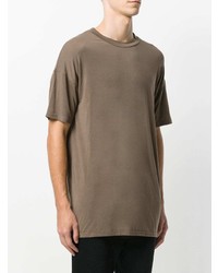 braunes T-Shirt mit einem Rundhalsausschnitt von Represent