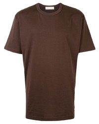 braunes T-Shirt mit einem Rundhalsausschnitt von Mastermind World