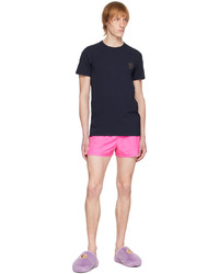 braunes T-Shirt mit einem Rundhalsausschnitt von Versace Underwear