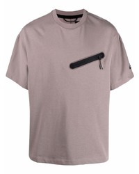 braunes T-Shirt mit einem Rundhalsausschnitt von Nike