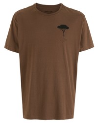 braunes T-Shirt mit einem Rundhalsausschnitt von OSKLEN