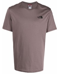 braunes T-Shirt mit einem Rundhalsausschnitt von The North Face