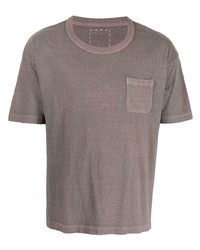 braunes T-Shirt mit einem Rundhalsausschnitt von VISVIM