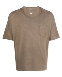 braunes T-Shirt mit einem Rundhalsausschnitt von VISVIM