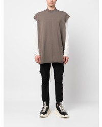 braunes Trägershirt von Rick Owens DRKSHDW