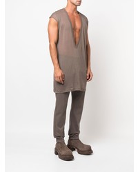 braunes Trägershirt von Rick Owens