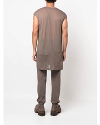 braunes Trägershirt von Rick Owens