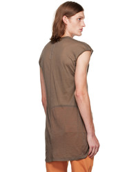 braunes Trägershirt von Rick Owens