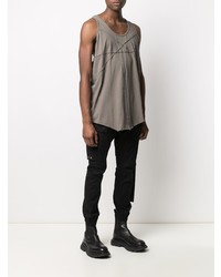 braunes Trägershirt von Rick Owens DRKSHDW