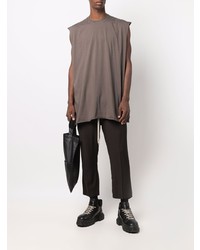 braunes Trägershirt von Rick Owens