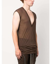 braunes Trägershirt von Rick Owens