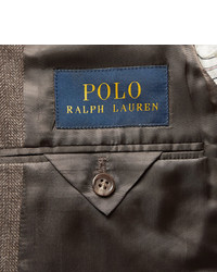 braunes Wollsakko mit Fischgrätenmuster von Polo Ralph Lauren